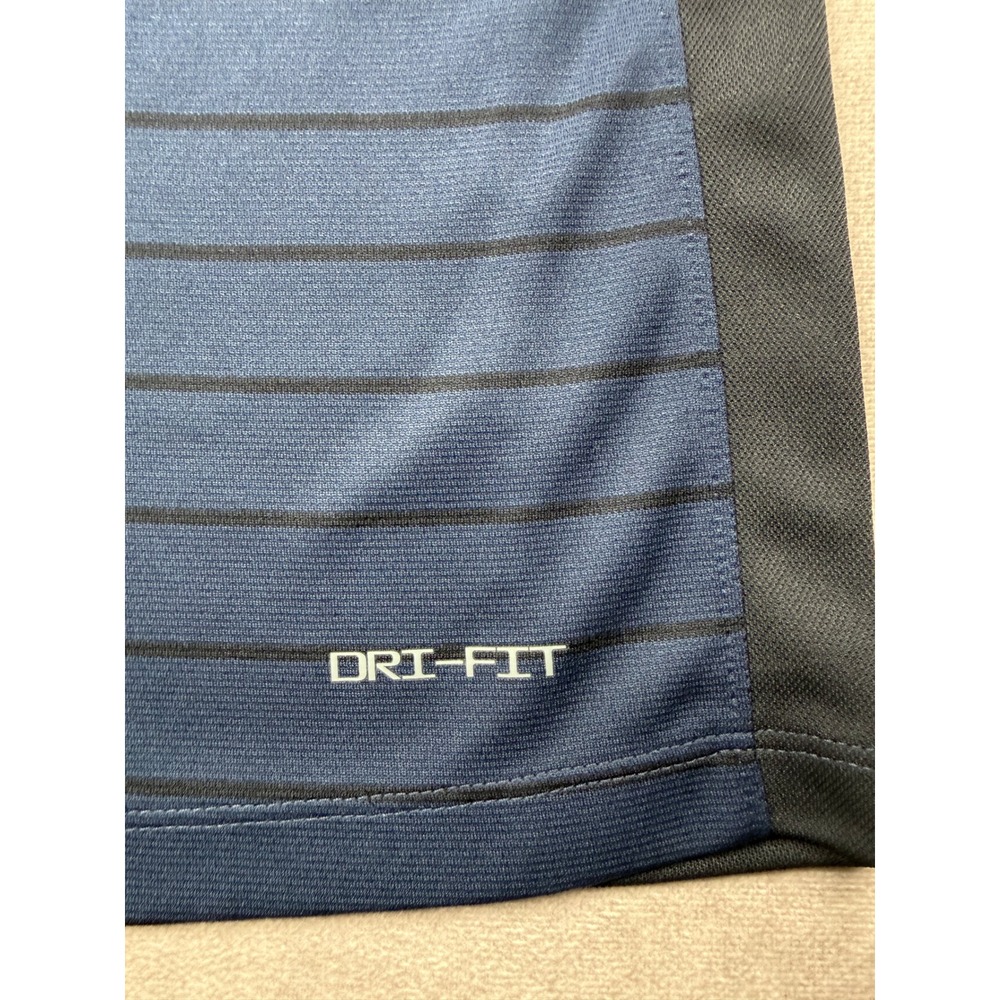 Nike Cal Bears Berkeley Dri-FIT Polo Shirt Men M Navy Stripe ACC Logo Game Day - Picture 15 of 16